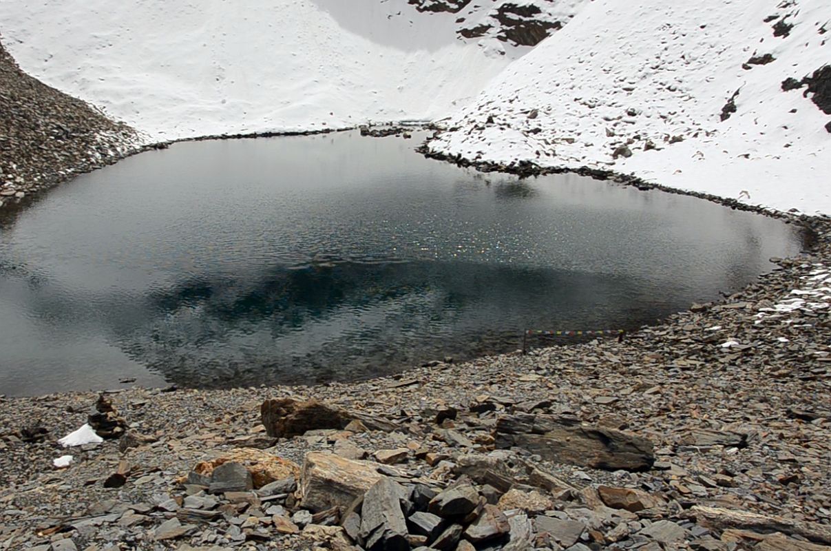 08 Lake At 5220m Just Below The Kang La On The Trek From Nar Phu To The Annapurna Circuit 